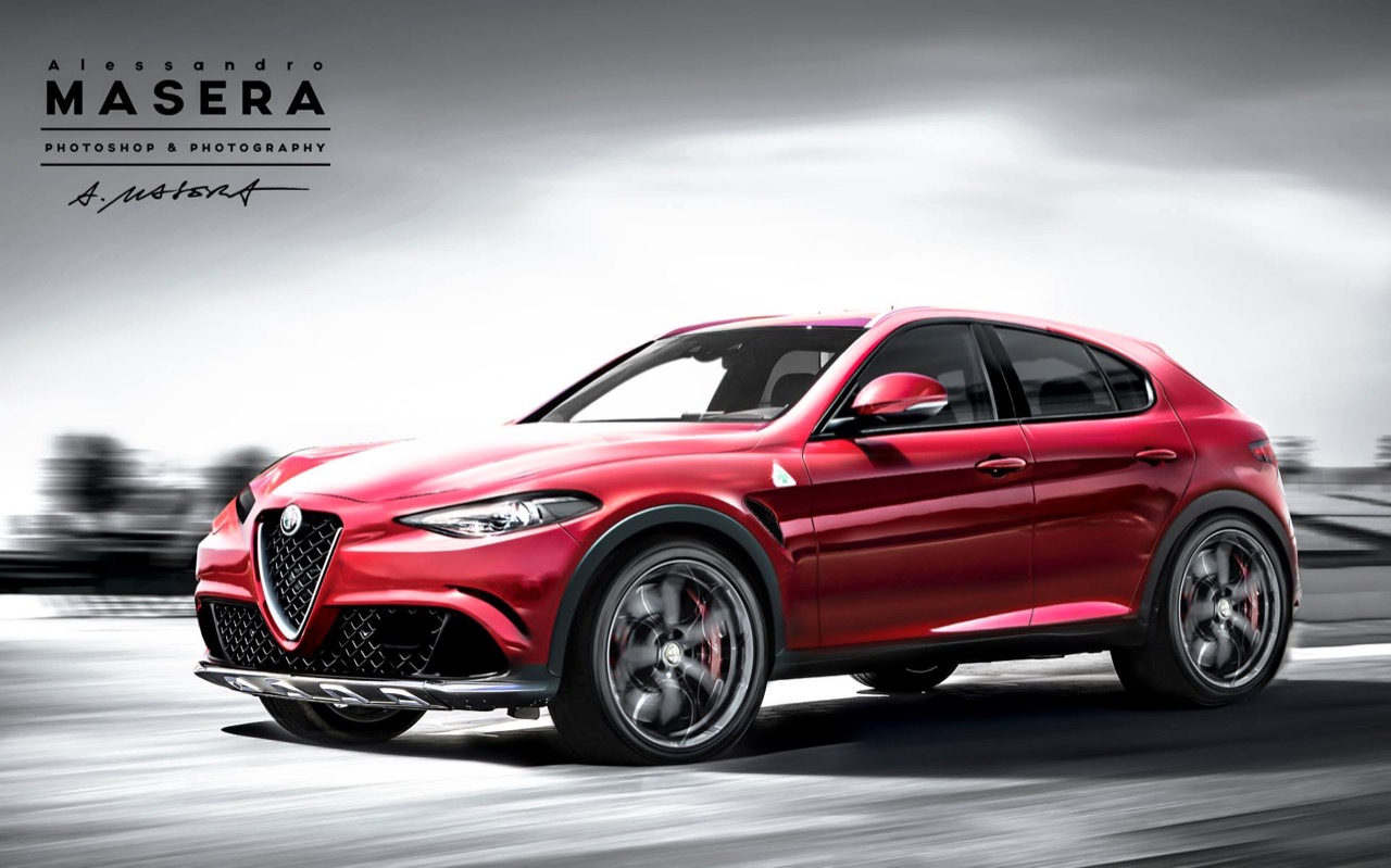 Alfa Romeo SUV - l'ipotetica versione Quadrifoglio immaginata da Alessandro Masera