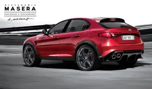 Alfa Romeo SUV - l'ipotetica versione Quadrifoglio immaginata da Alessandro Masera