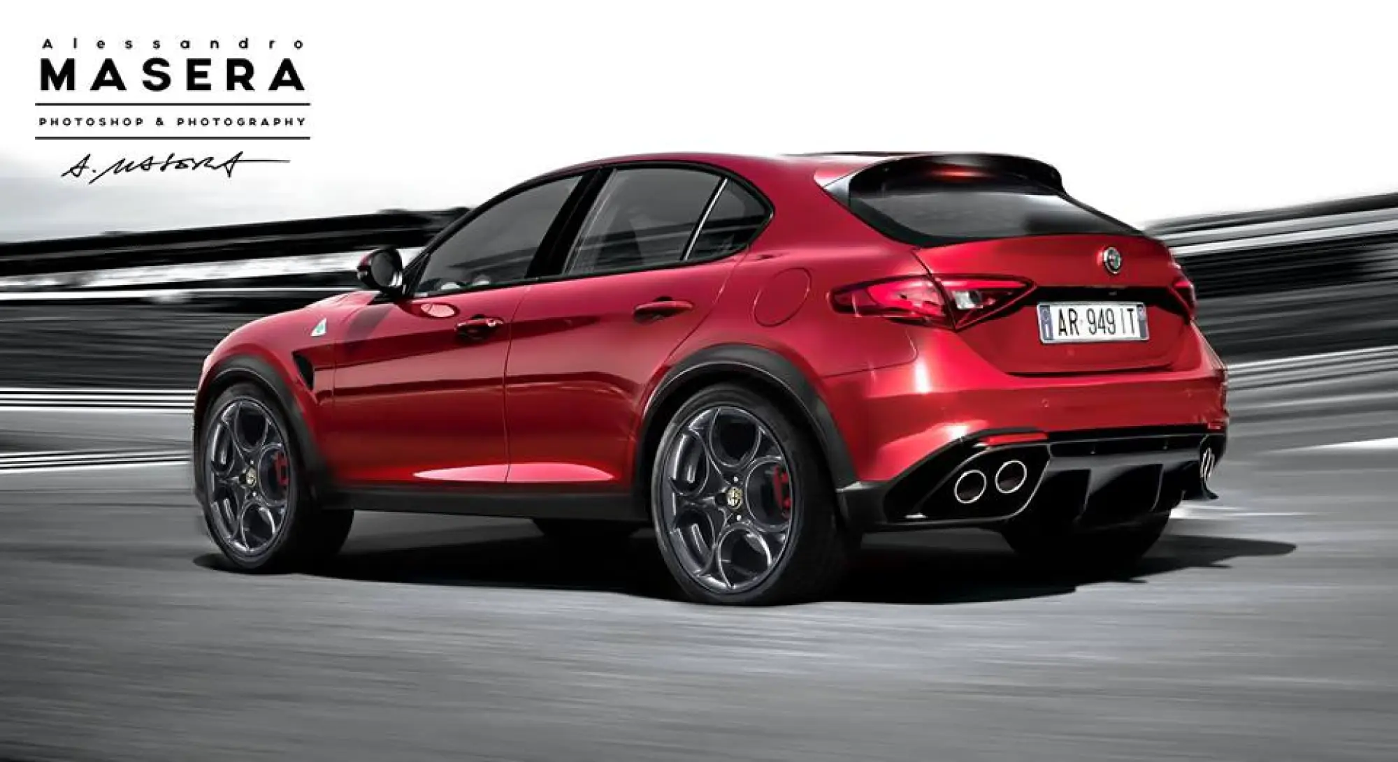 Alfa Romeo SUV - render e spie - 2