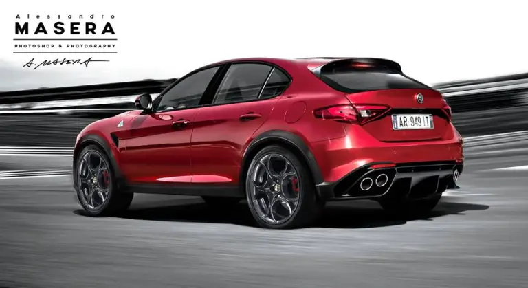 Alfa Romeo SUV - render e spie - 2