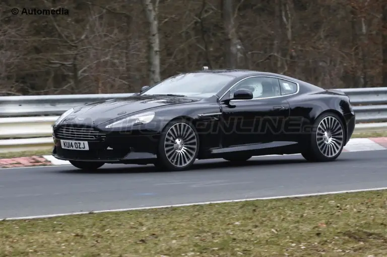 Aston Martin DB9 muletto prova nuova generazione - Foto spia 24-03-2015 - 3