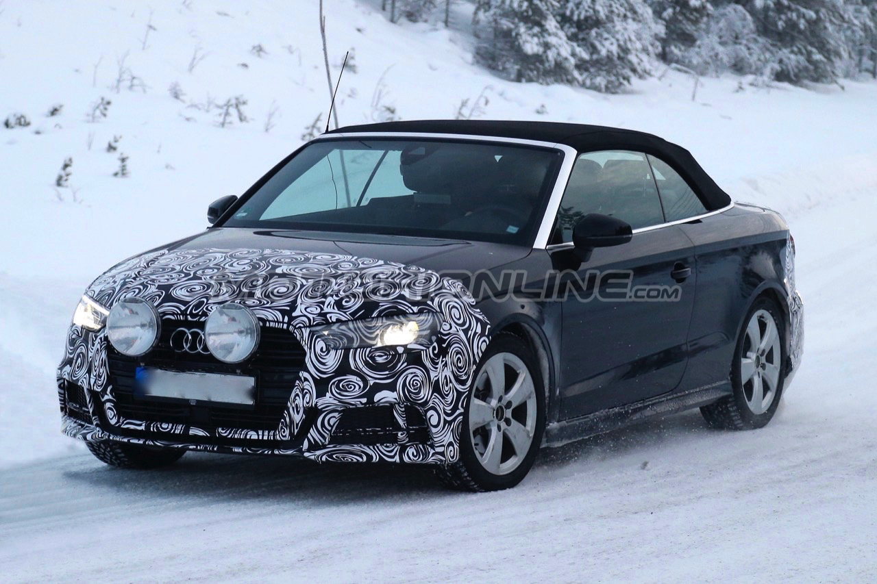 Audi A3 Cabrio Facelift - Foto spia 23-12-2015