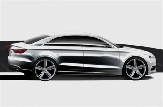 Audi A3, schizzi versione 2012