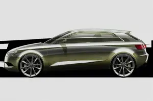 Audi A3, schizzi versione 2012 - 2
