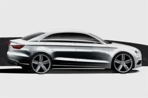 Audi A3, schizzi versione 2012 - 3