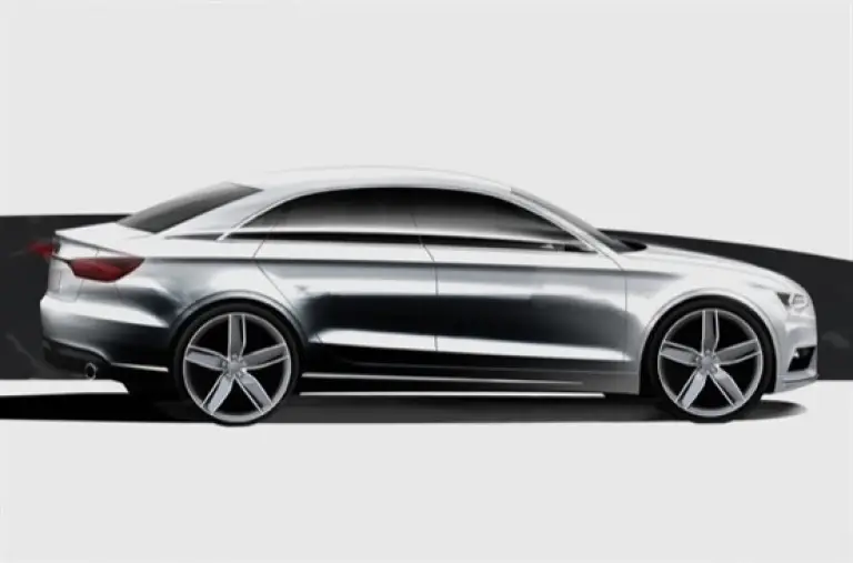 Audi A3, schizzi versione 2012 - 3
