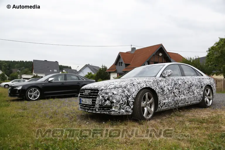 Audi A8 facelift 2014 - Foto spia 30-07-2013 - 6