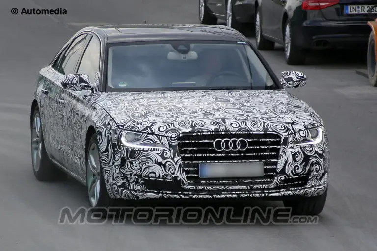 Audi A8 facelift - Foto spia 17-04-2013 - 1