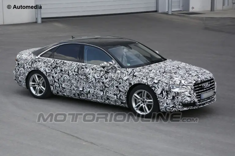 Audi A8 facelift - Foto spia 17-04-2013 - 2