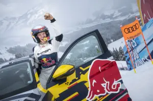 Audi e-tron sulla pista Streif di Kitzbuhel