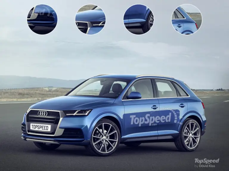 Audi Q1 MY 2016 - foto spia e render 19-05-2015 - 9