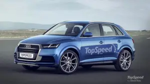 Audi Q1 MY 2016 - foto spia e render 19-05-2015