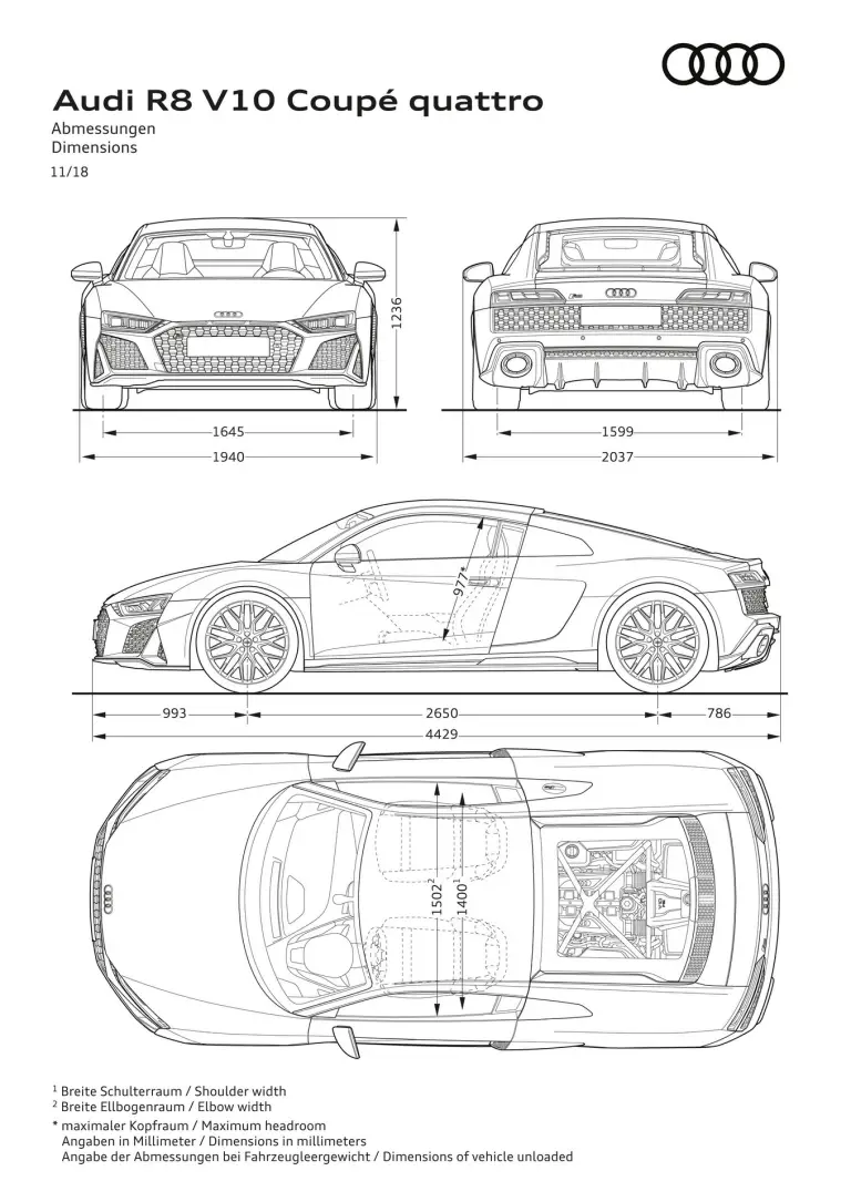 Audi R8 Coupe e R8 Spyder 2019 - 65