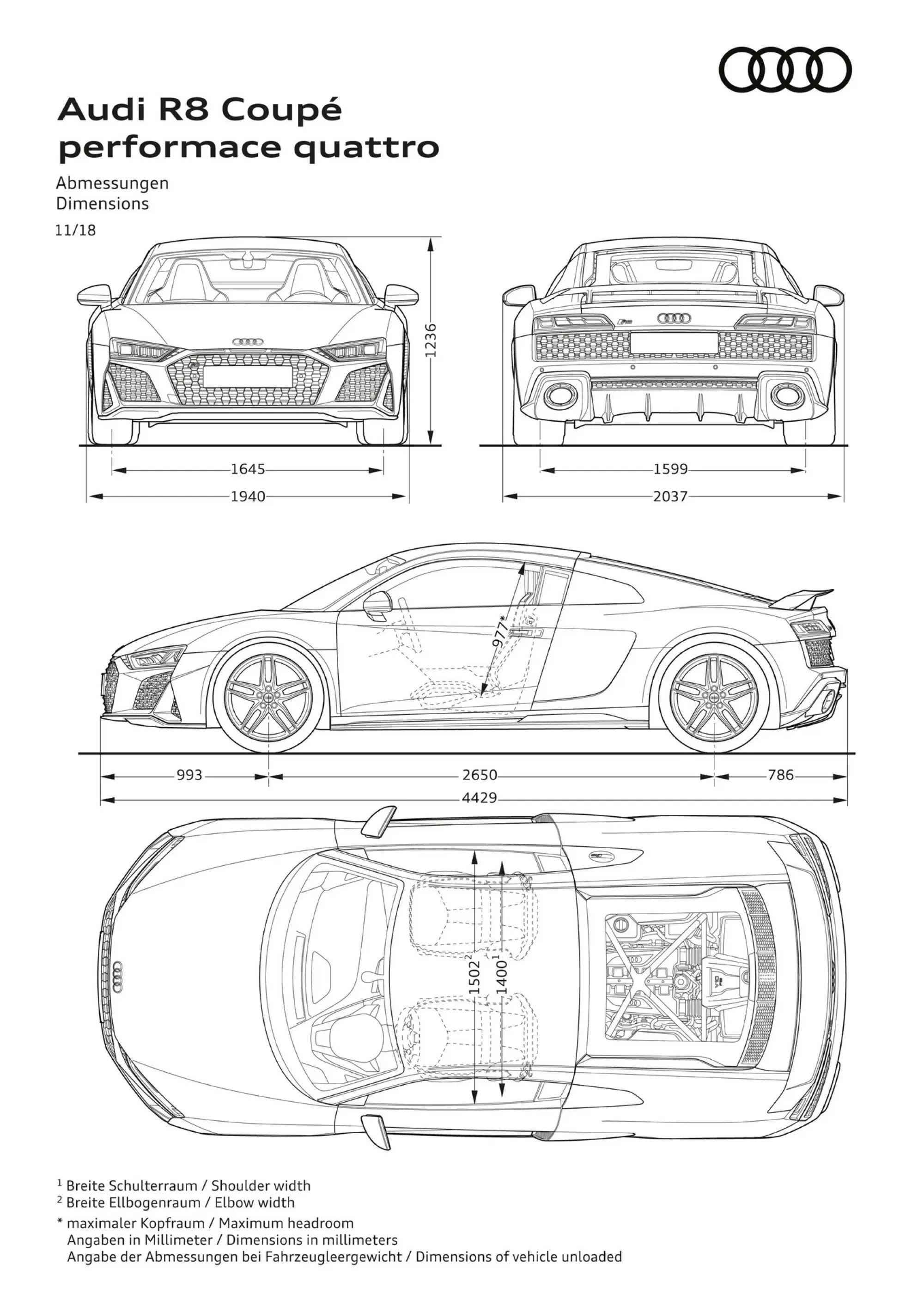 Audi R8 Coupe e R8 Spyder 2019 - 89