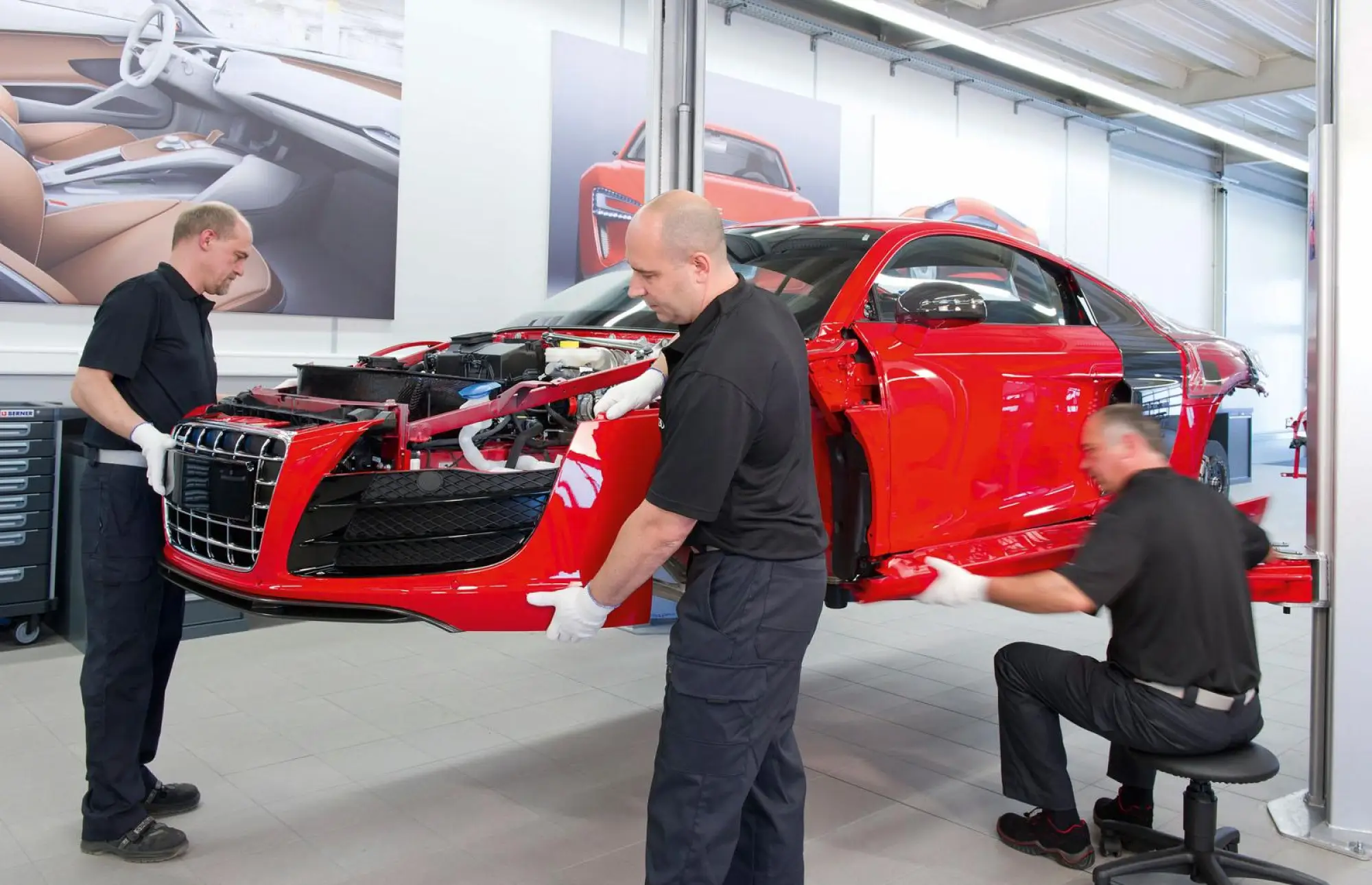 Audi R8 E-Tron progettazione - 16