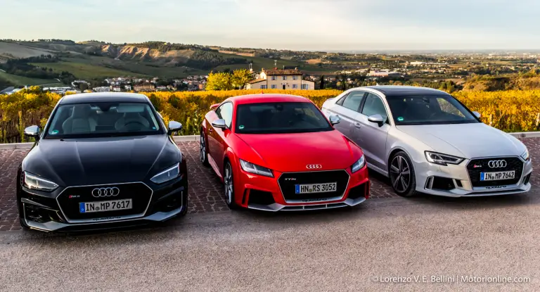Audi Sport RS3, RS5, TT RS - Anteprima Test Drive - 13