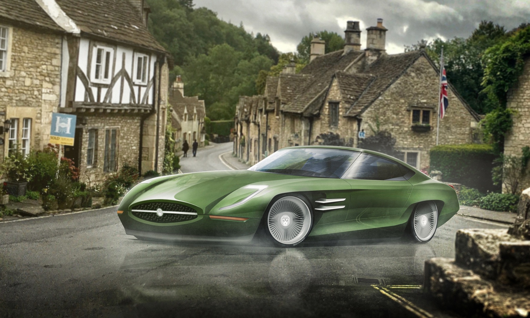 Auto classiche in era elettrica - Rendering