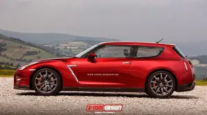 Auto sportive trasformate in Shooting Brake - Rendering X-Tomi Design