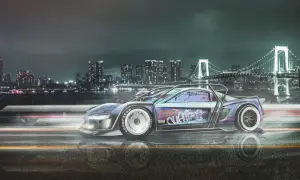 Auto  stile Cyberpunk 2077 - Render - 3