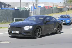 Bentley Continental GT coupè foto spia 23 giugno 2016 Nurburgring