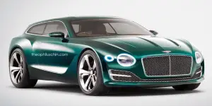 Bentley EXP 10 Speed 6 shooting brake - render by Theophilus Chin