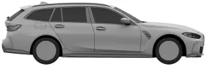 BMW M3 Touring 2023 - immagini brevetto - 1