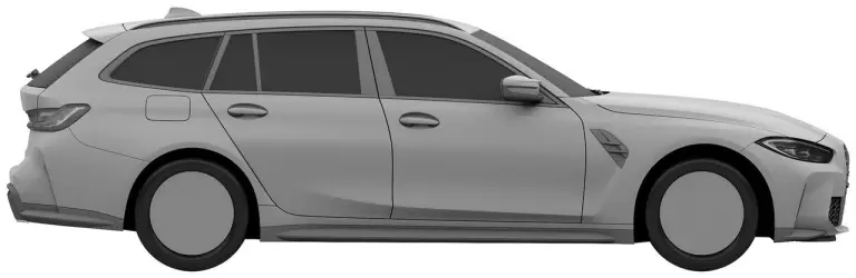 BMW M3 Touring 2023 - immagini brevetto - 1