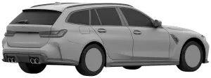 BMW M3 Touring 2023 - immagini brevetto - 3