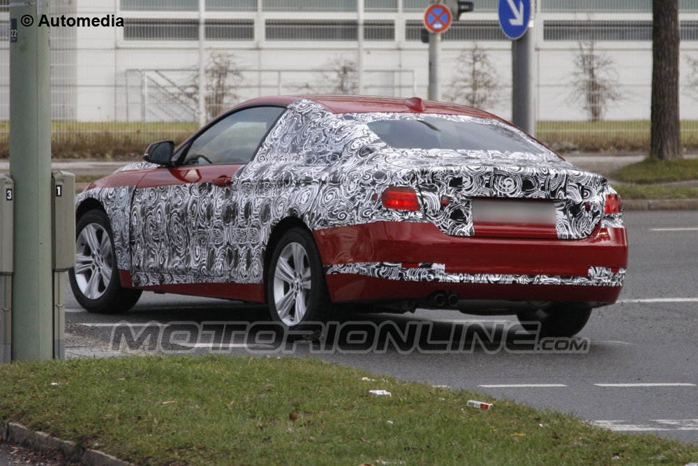 BMW Serie 4 coupe - Foto spia 20-12-2012