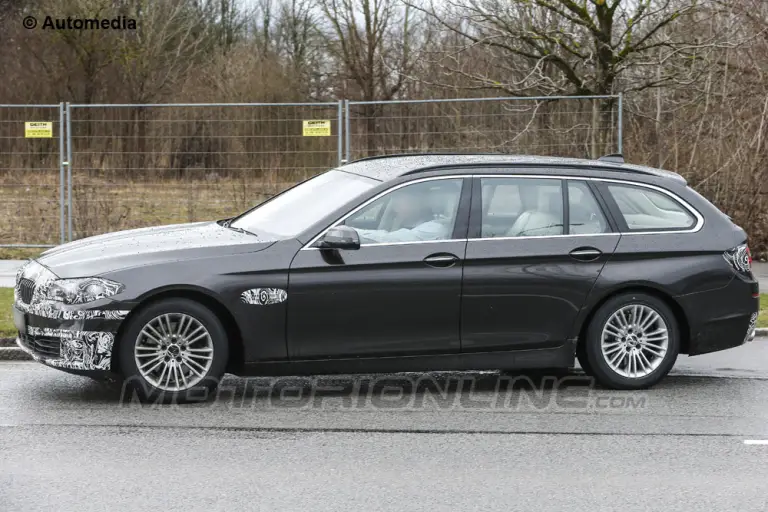 BMW Serie 5 facelift - Foto spia 16-04-2013 - 3