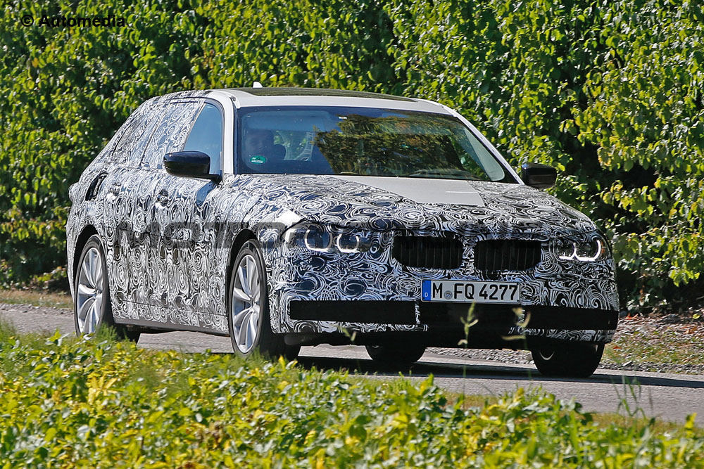 BMW Serie 5 Touring MY 2017 - Foto spia 04-08-2015