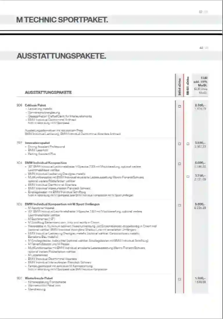 BMW Serie 8 listino prezzi Germania - 13