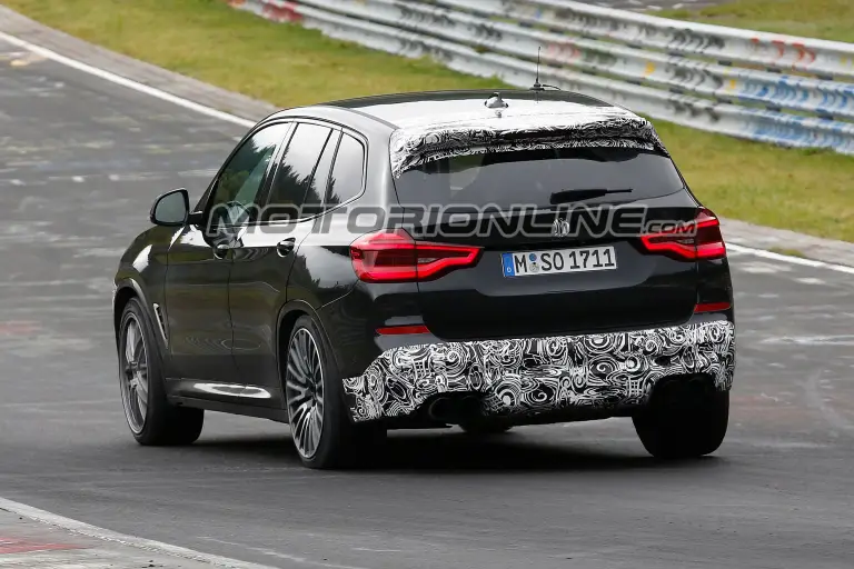 BMW X3 M foto spia 21 settembre 2017 - 7