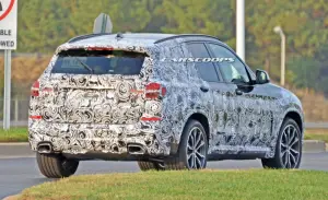 BMW X3 MY 2018 foto spia 9 novembre 2016