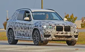 BMW X3 MY 2018 foto spia 9 novembre 2016