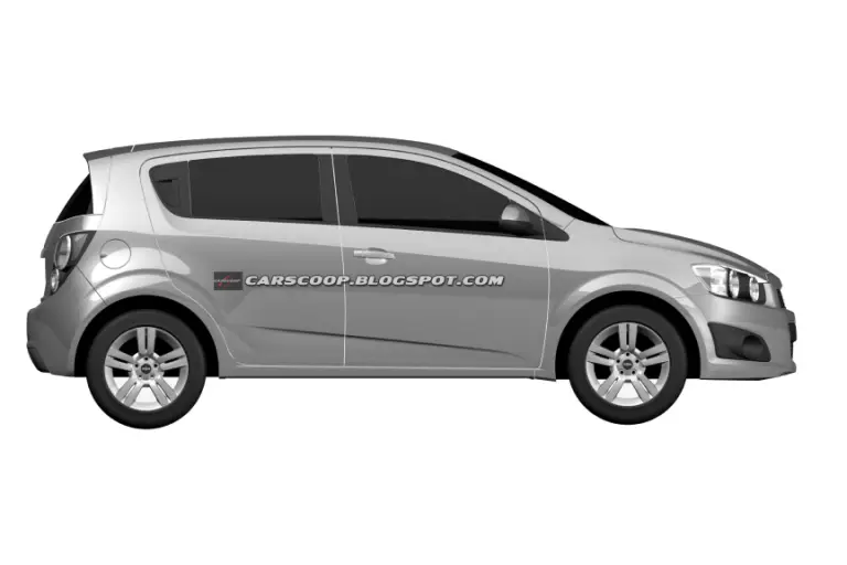 Chevrolet Aveo 2011 - Immagini brevetto - 3