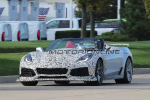 Chevrolet Corvette ZR1 Convertible foto spia 25 Settembre 2017 - 1