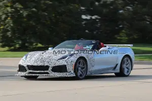 Chevrolet Corvette ZR1 Convertible foto spia 25 Settembre 2017 - 2