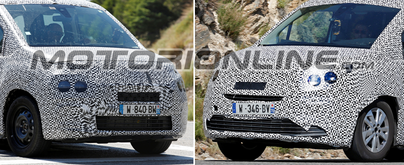 Citroën Berlingo e Peugeot Partner foto spia 16 Giugno 2017