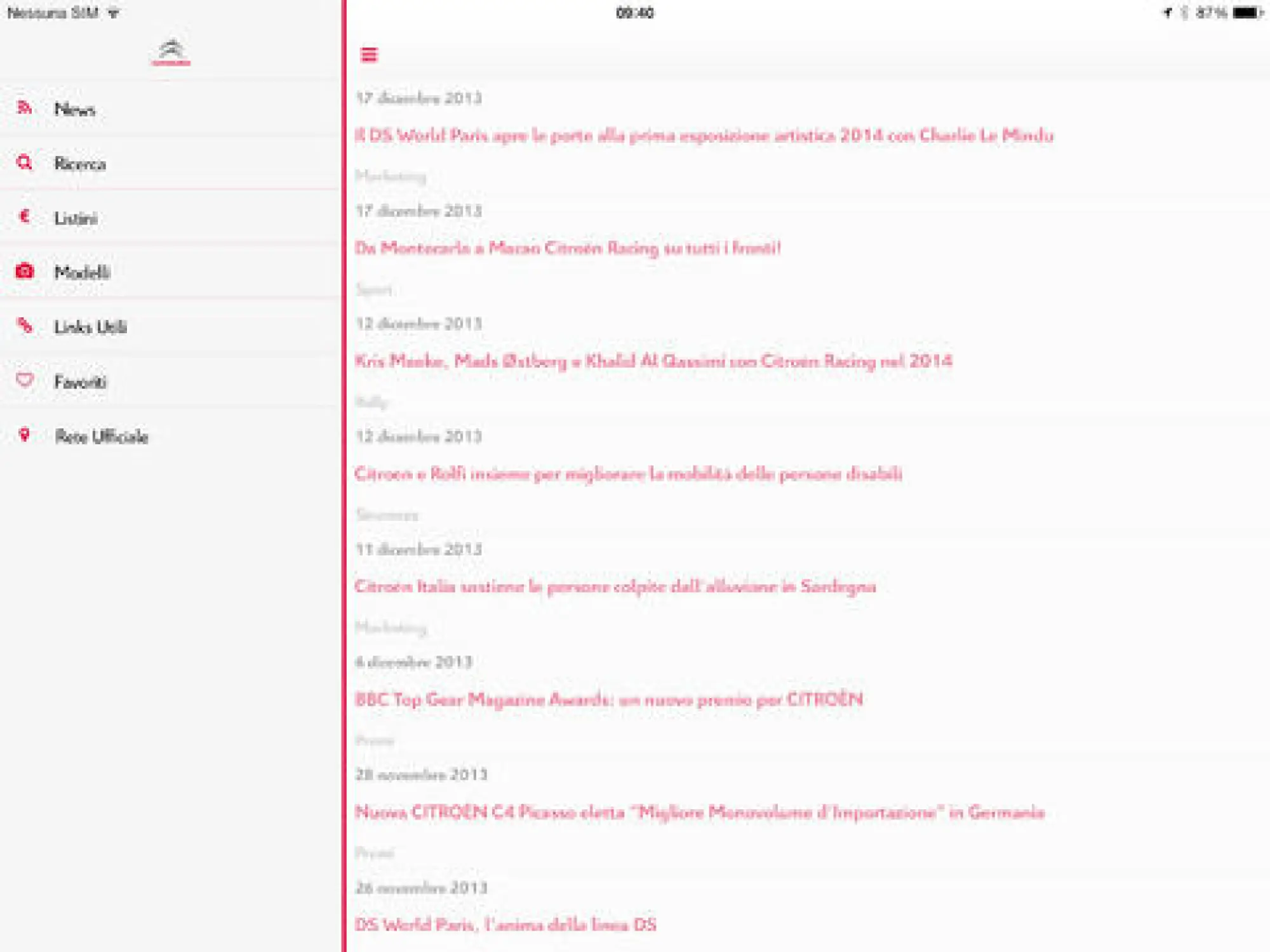CitroenNews per iOS e Android - 3