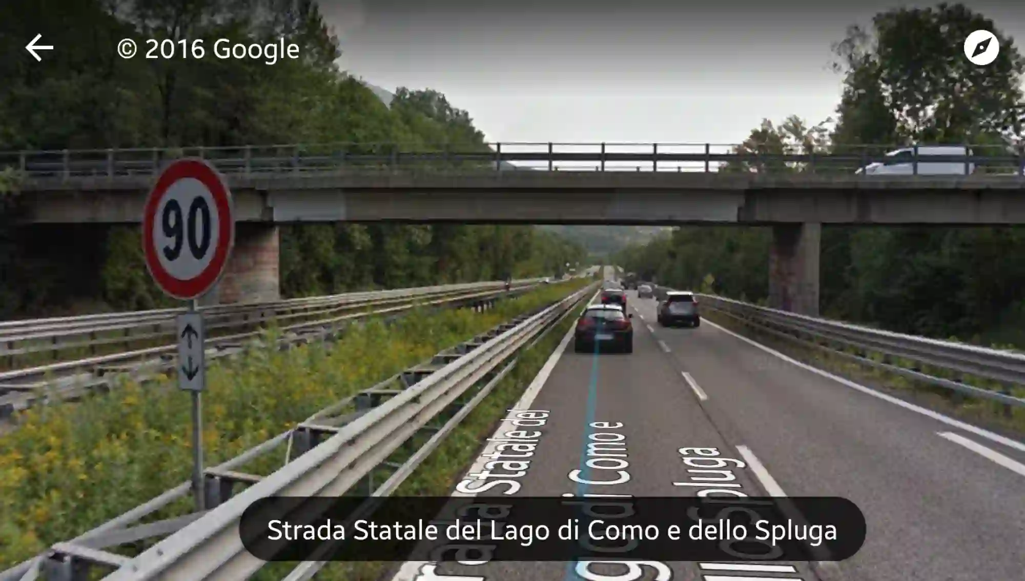 Crollo ponte provincia di Lecco 28 ottobre 2016 Google Street View - 1