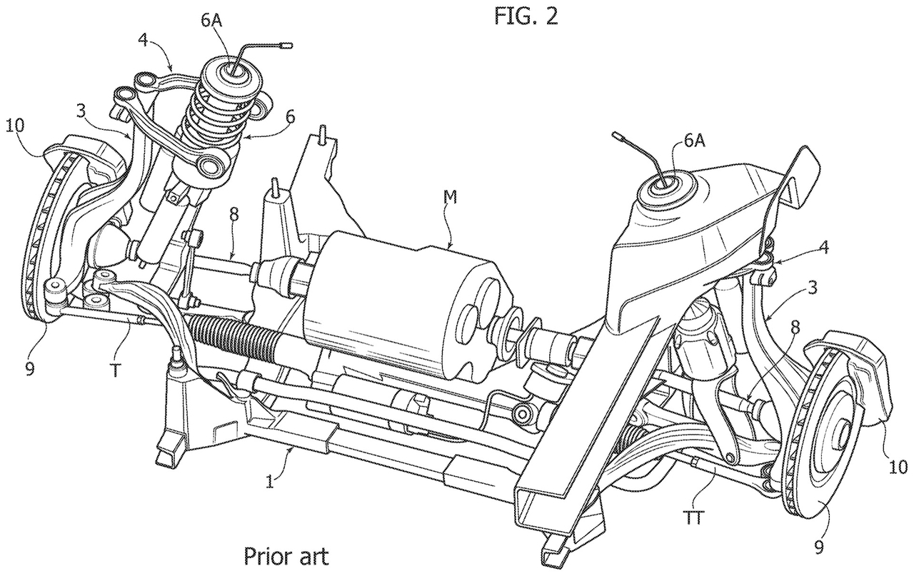 Dodge brevetto sospensioni push rod