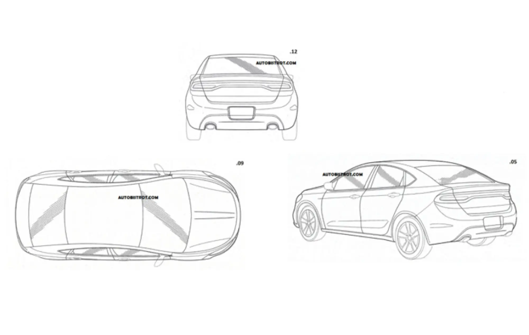 Dodge Dart hatchback bozzetti ufficiali - 2