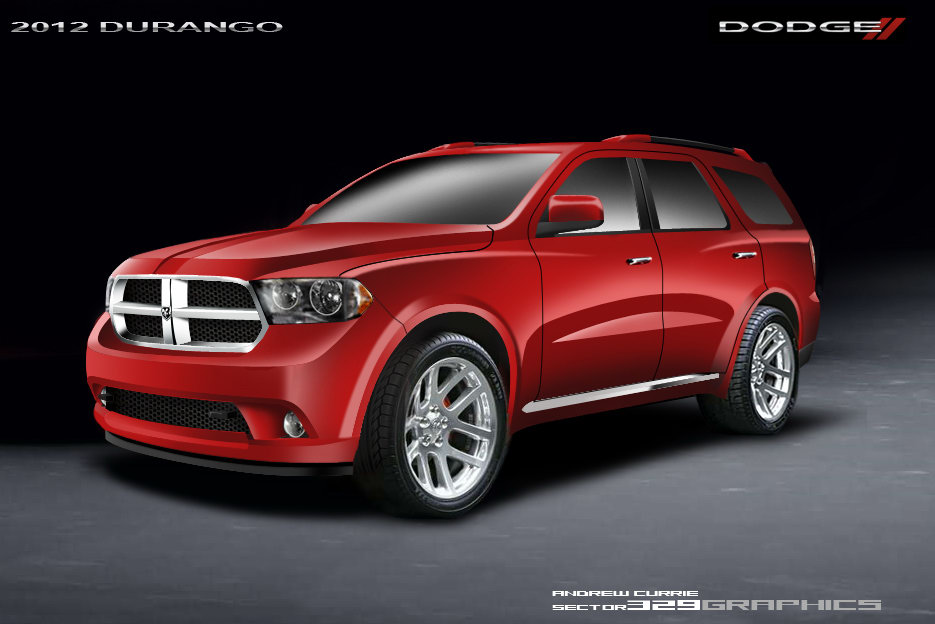 Dodge Durango 2012 - Sketch e rendering