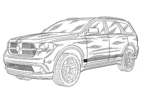 Dodge Durango 2012 - Sketch e rendering