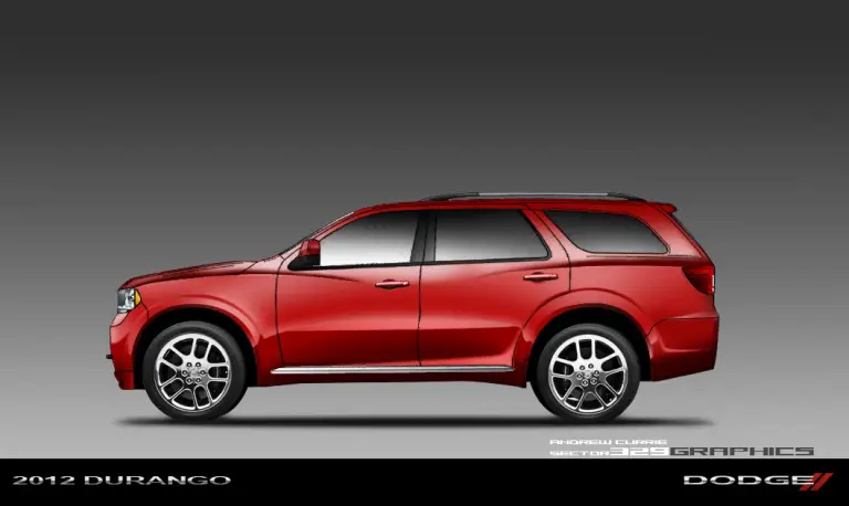 Dodge Durango 2012 - Sketch e rendering - 7