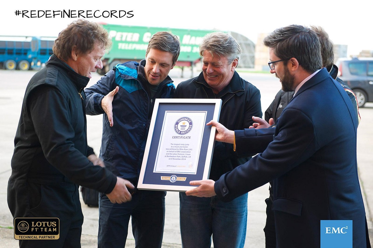 EMC Lotus F1 Guinness World Record
