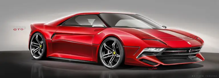 Ferrari 288 GTO rivista nel presente - rendering - 6