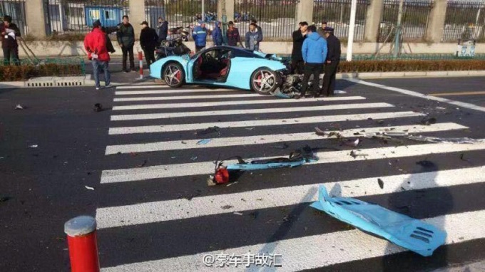 Ferrari 458 - Incidente Shanghai