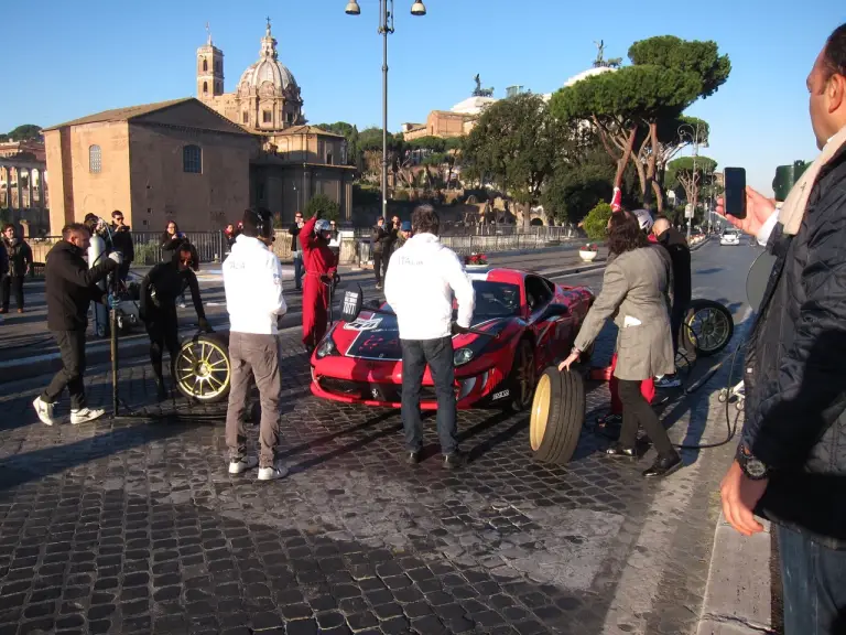 Ferrari 458 Italia e Fabio Barone - pit-stop per Amatrice - 1